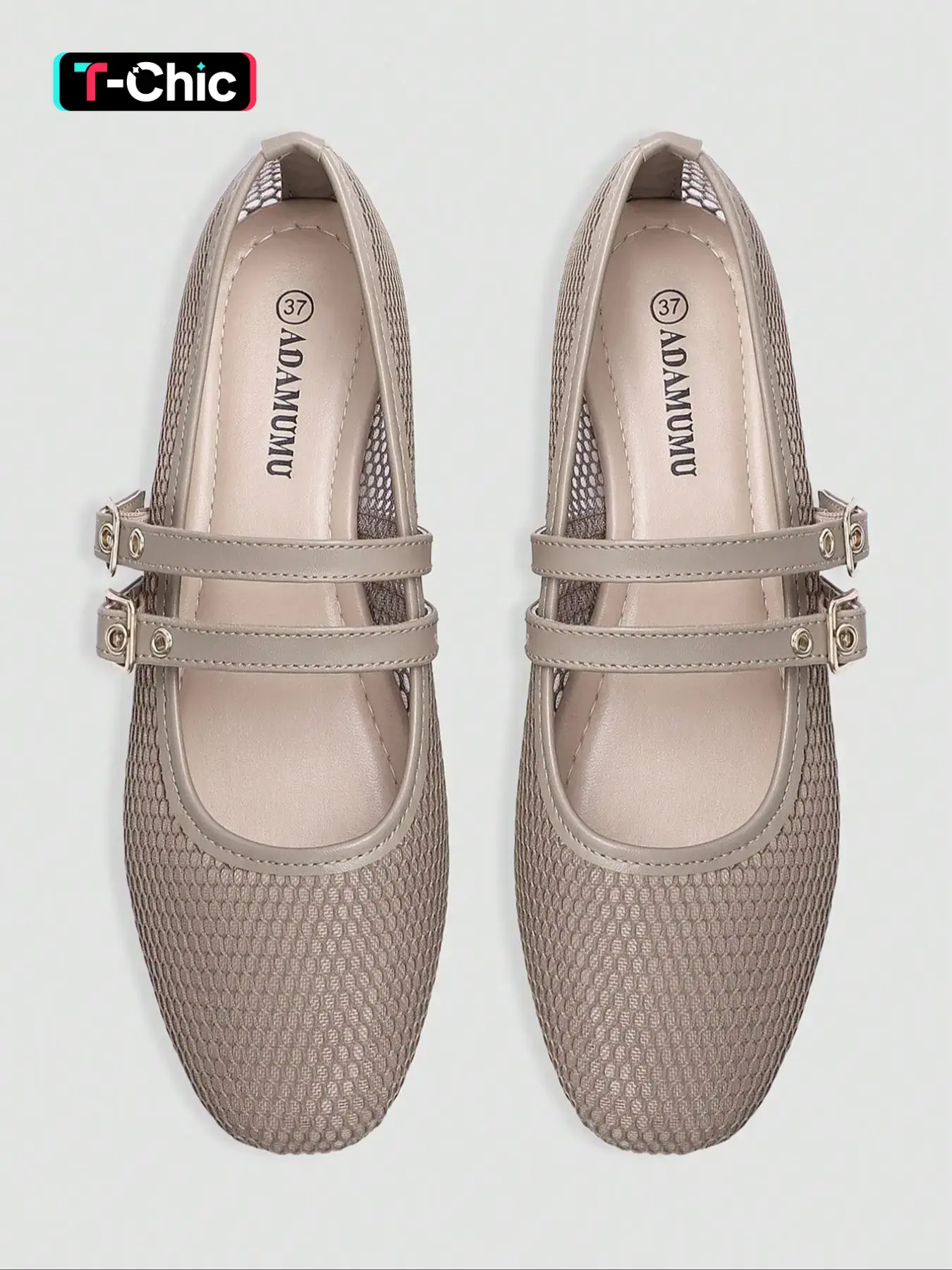 Women's Casual Mesh Mary Jane Flat Shoes, Breathable & Comfortable Design, Ideal for Daily Wear