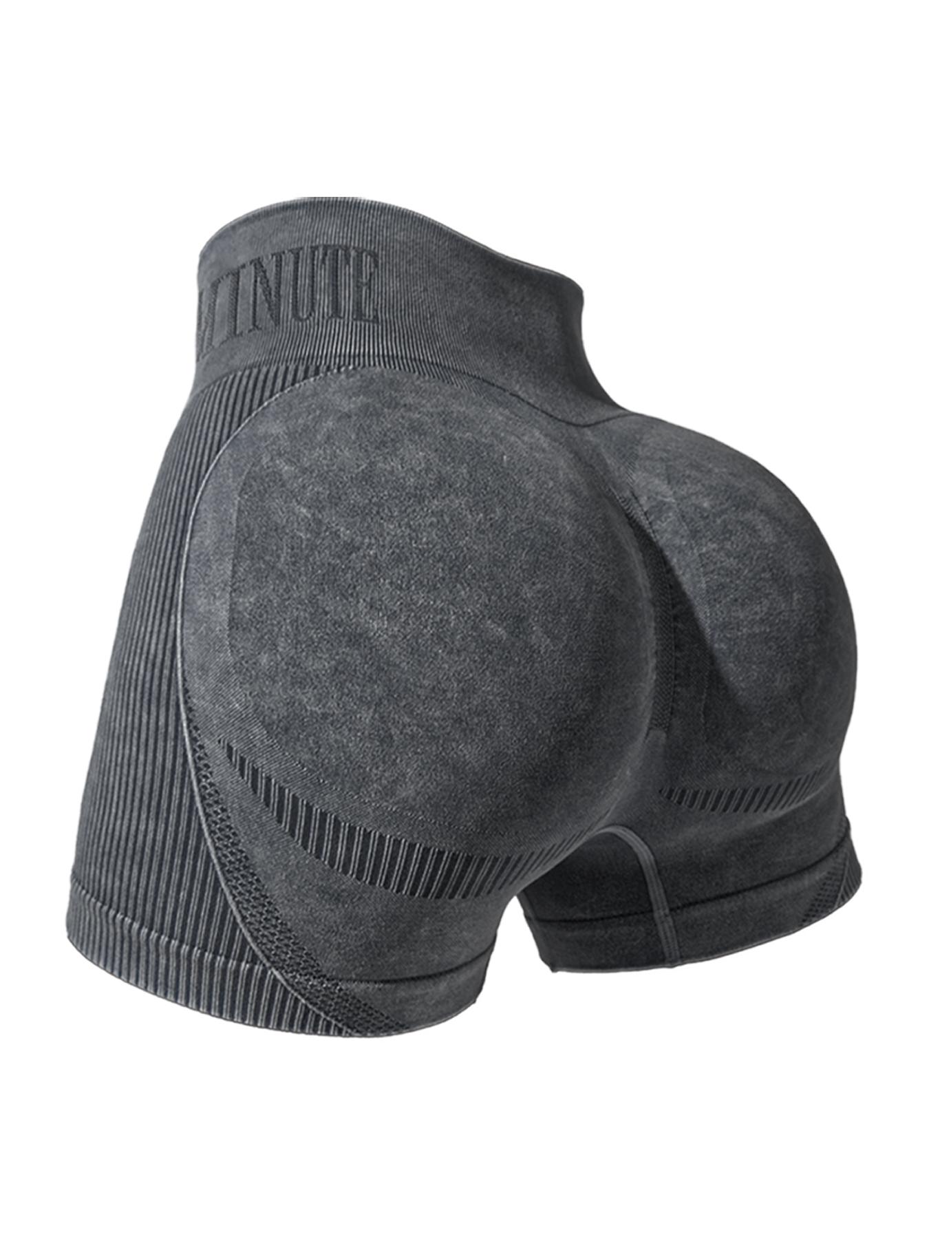 Women's Letter Print Seamless Sports Shorts, High Stretch Breathable Comfortable Skinny Shorts, Ladies Sportswear for Indoor Outdoor Wear