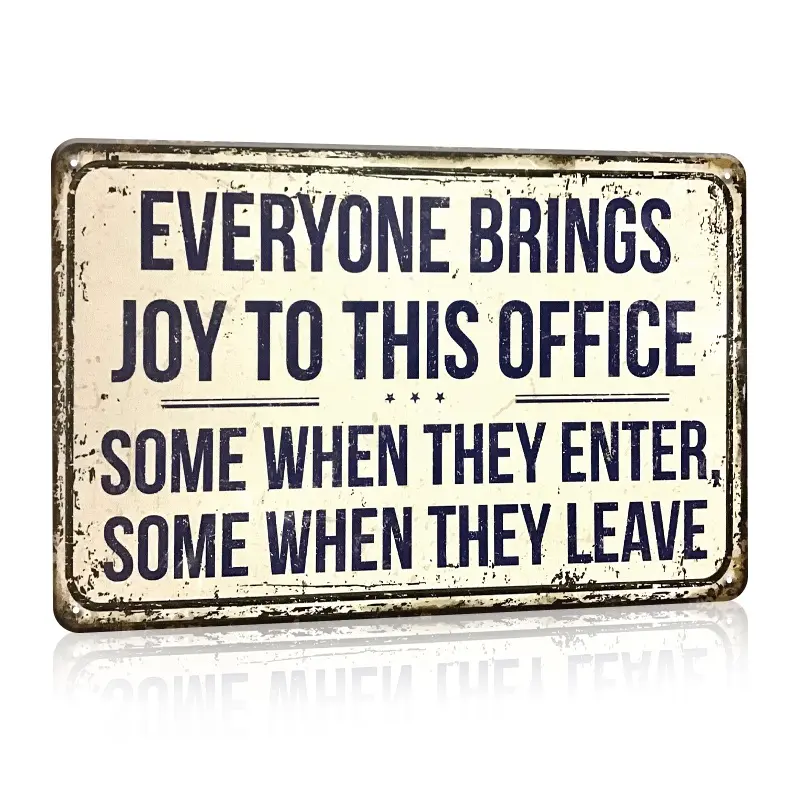 Funny Office Signs Office Cubicle Decor, Tin Sign Metal Poster Vintage Wall Decor, Humor Wall Art Decor Decorations Gifts for Home Bar Farm Room Plaque 8.0X12.0 inch Eid Al-Adha Mubarak
