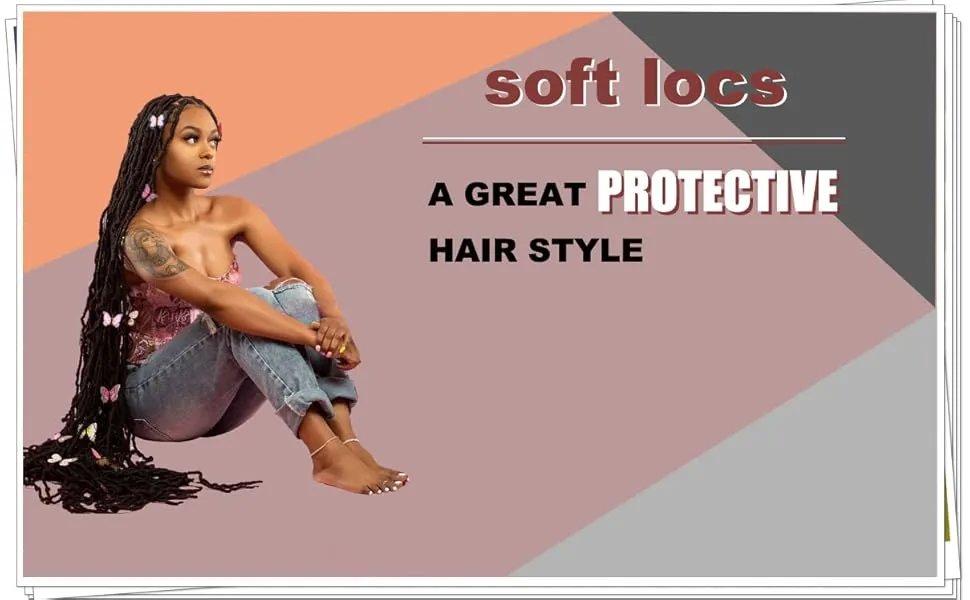 THE WELL KEPT 7 Packs Soft Locs 36 inch Goddess Locs Faux Locs Crochet Hair for Black Women Whole Strand Pre-looped Long New Locs Crochet Natural Black Locs Curly Braiding Hair Extension