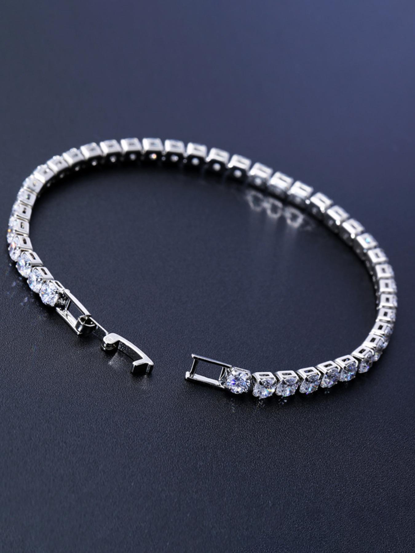 2024 Summer Rhinestone Decorated Trendy Bangle, Rhinestone Bracelet, Elegant Fashion Accessories for Women & Men Daily Wear, Minimalist Aesthetic Jewelry Gift 2024 Summer Rhinestone Decorated Trendy Bangle, Rhinestone Bracelet, Elegant Fashion Accessories for Women & Men Daily Wear, Minimalist Aesthetic Jewelry Gift
