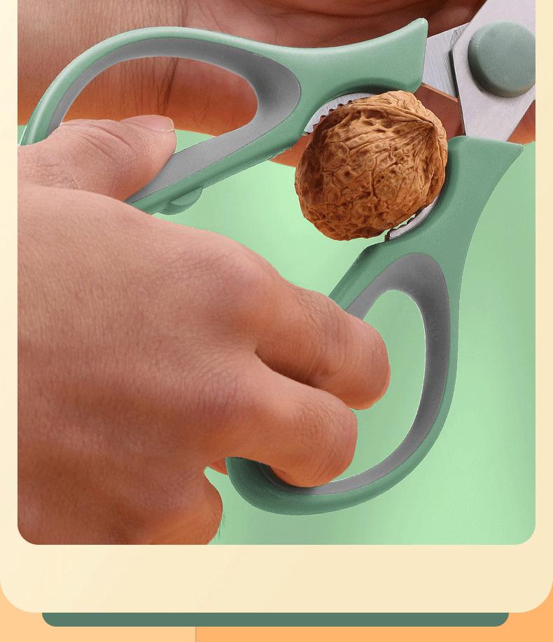 Kitchen Scissors Household Multi-Functional Scissors Food Barbecue Bone Fish-Slaying Special Stainless Steel Strong Chicken Bone Scissors