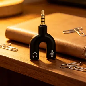 1-4 Pack Audio Splitter, Dual Headphone Adapter for Smartphones, PC, MP3 Players. 3.5mm Stereo Jack, High-Speed Transmission, Music Sharing for Parties, Compatible with AUX.