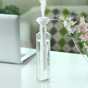 Donut mini humidifier usb car sprayer USB Cool Mist Humidifier Small USB Personal Humidifiers Desktop Humidifier Mute White Mini Portable Humidifiers High Capacity Water Bottle Humidifier for Home Car