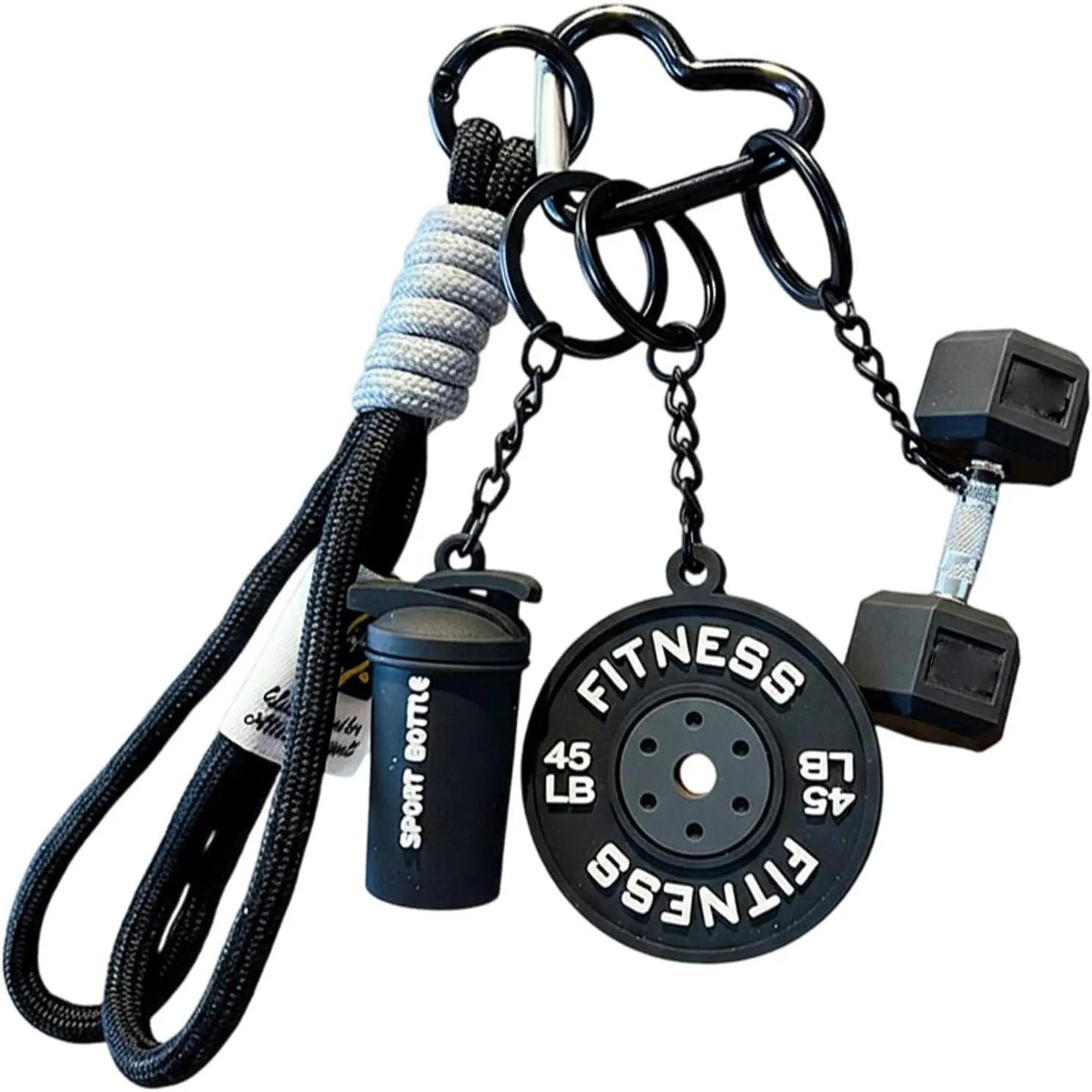 Gym , Dumbbell , Fitness Accessories for Men Gym Bag Essentials, Mini Dumbbell  for Men,  for Fitness Enthusiasts (Black)