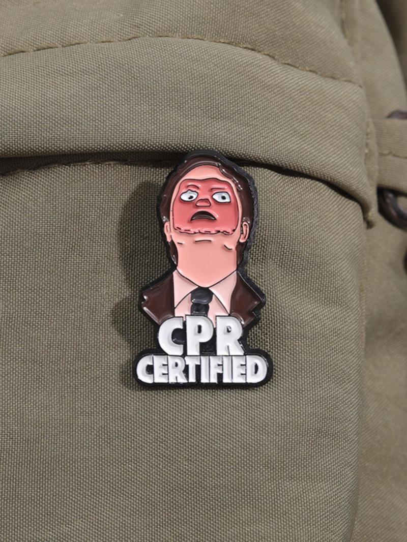 Cartoon Letter Pattern Brooch, Anime Character Design Brooch, Fashion Accessories for Men & Women, for Daily Clothing Decor, Flower Brooch Pin