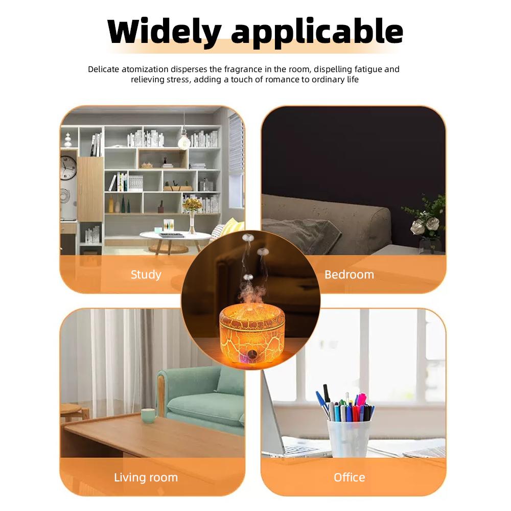 Remote Control Smart Aromatherapy Diffuser, 500 ml Large Capacity with multiColor Lights & 2 cool Mist Modes for Ultimate Relaxation, Perfect for Home and Office Use air humidifier auto-off jellyfish Aroma Diffuser shut-off operation oil therapeutic