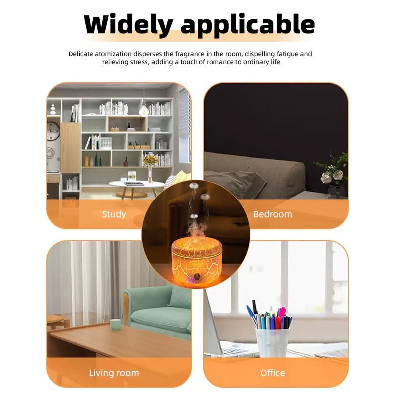 Remote Control Smart Aromatherapy Diffuser, 500 ml Large Capacity with multiColor Lights & 2 cool Mist Modes for Ultimate Relaxation, Perfect for Home and Office Use air humidifier auto-off jellyfish Aroma Diffuser shut-off operation oil therapeutic