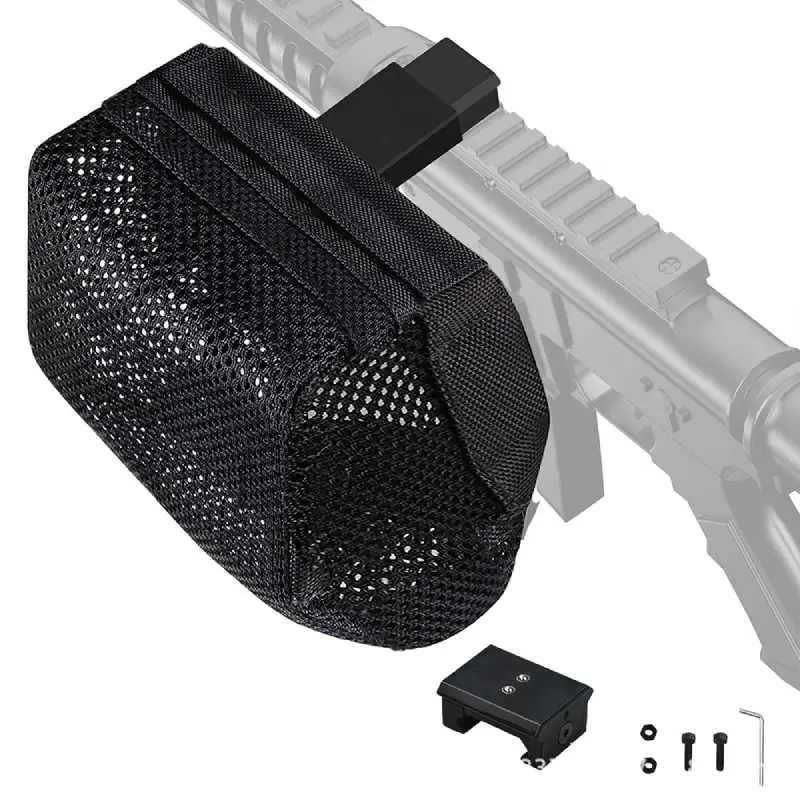 Tactical Quick Release Ammo Catcher, Detachable Heat Resistant Net Shell, Bullet Recovery Rack, Compatible with Ar-15/m4/m16 Series