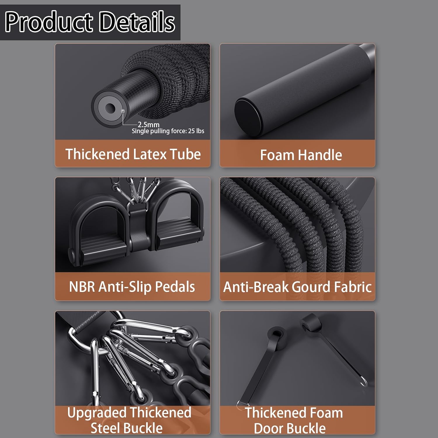 Multifunctional Ab Training Resistance Band, 1 Set Ab Training Auxiliary Foot Pedal Puller, Abdominal Exercise Equipment for Home Gym, Abdominal Muscle Trainer, Ab Workout Equipment