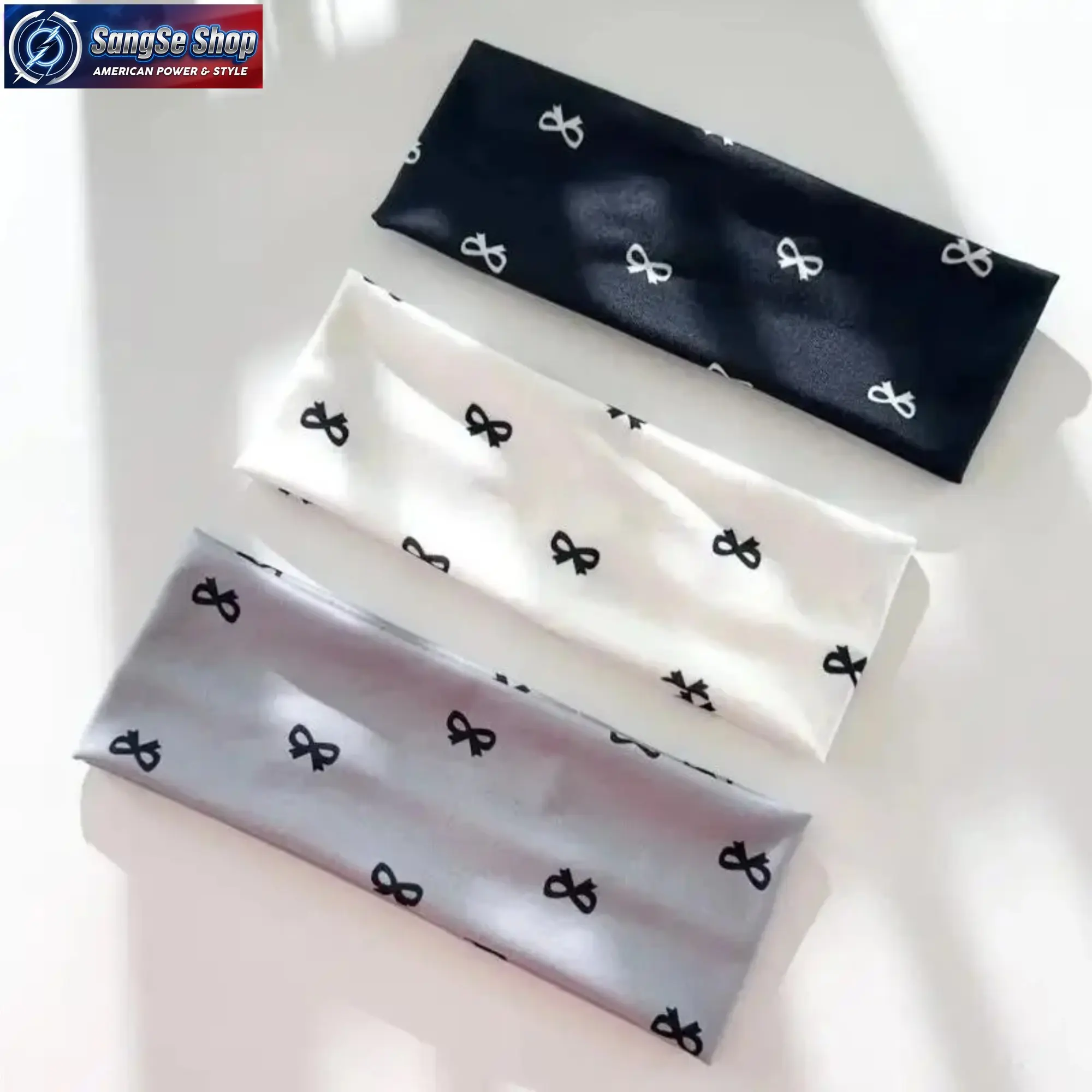 Women's Headband Set of 3, Elegant Bow Motif Wide Knotted Soft Fabric Hair Accessories, Comfortable for All-Day & All-Season Wear, Wide Headbands, Daily Wear, Plastic, 3-Pieces, Bow-3Pcs, Decorative Accessory, Enhances Aesthetic Appeal, Special Events, Th