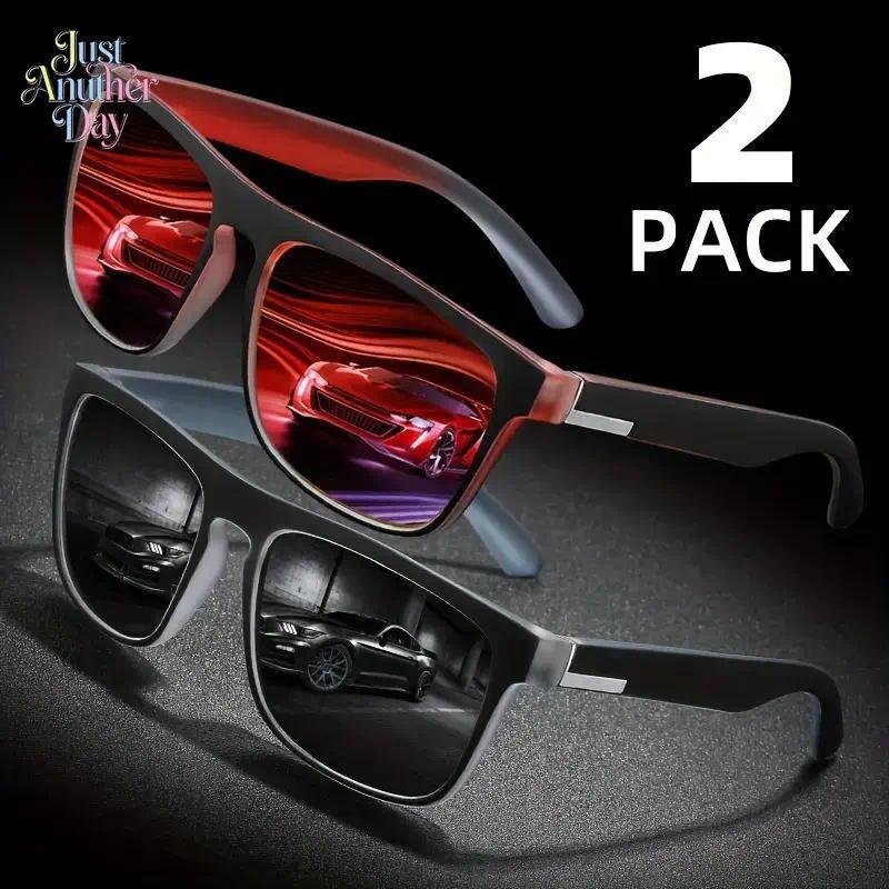 Couple Suit Classic Square Frame Ladies Colored Glasses, TAC Lenses, Composites, Metal Hinges, Suitable for Sports Party Fashion SpringStatements
