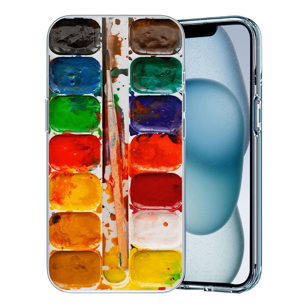 Vintage Record Paint Eye Graffiti Phone Case for iPhone 17 16 15 14 13 12 11 pm