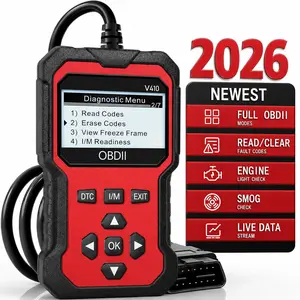 OBD2 Car Diagnostic Tool, OBDII Universal Diagnostic Scanner, Digital Automotive Tester, Automotive Scan Tool with Integrated Engine Fault Detection, Fault Code Reading & Voltage Charging Test Functions, Car Voltage Tester