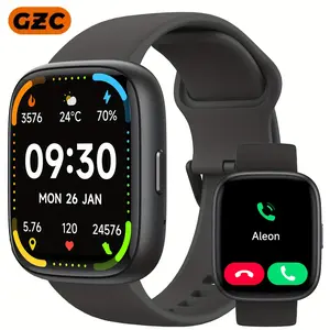GZC Smart Sports Watch, 1.83 Inch Full Touch Screen with 100+ Sport Modes, IP68 Waterproof, Fitness Activity Tracker Smartwatch, Compatible with Android And Compatible with iPhone, Perfect Valentine's Day Gift