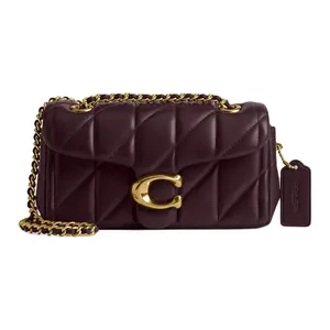 COACH Tabby 20 Crossbody Shoulder Bag for Women – Small Size, Gold-Tone Hardware, Lambskin Leather, Red Currant