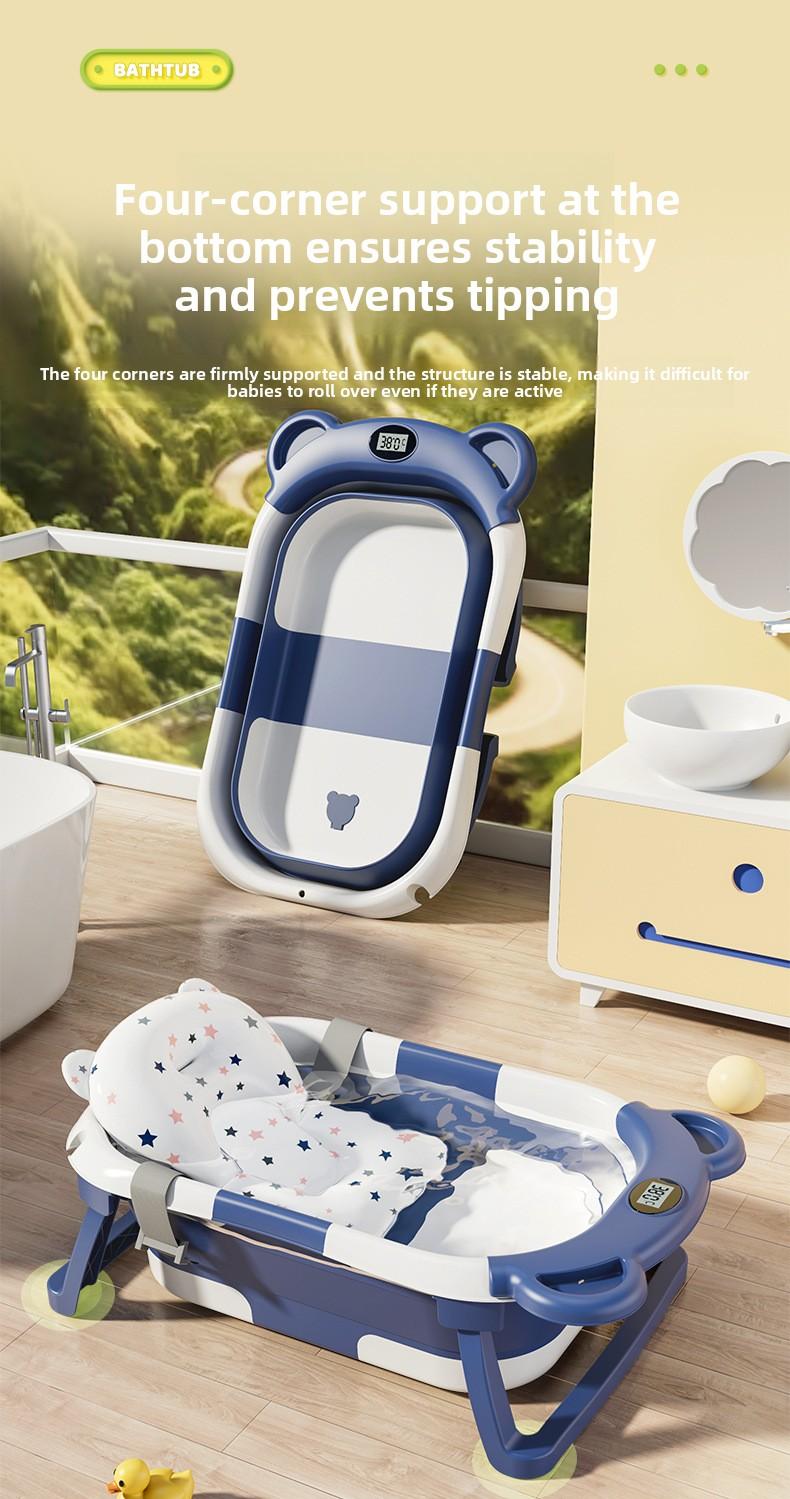 Must-Have Baby Essential!Collapsible Bath Tub for Sit & Lay Bathing