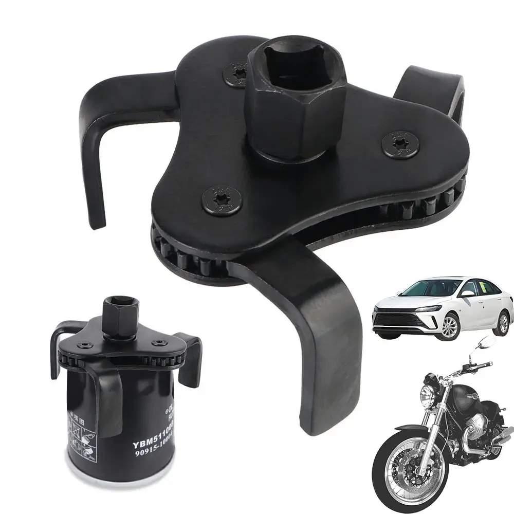 Heavy Duty Oil Filter Wrench Tool Set with 3 Jaw