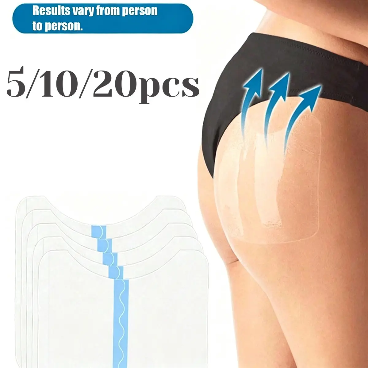 5/10/20pcs Thigh Lifting Patches, Invisible Friction Protection Tape, Glow Thigh Lifters, High-Quality Transparent Body Stickers