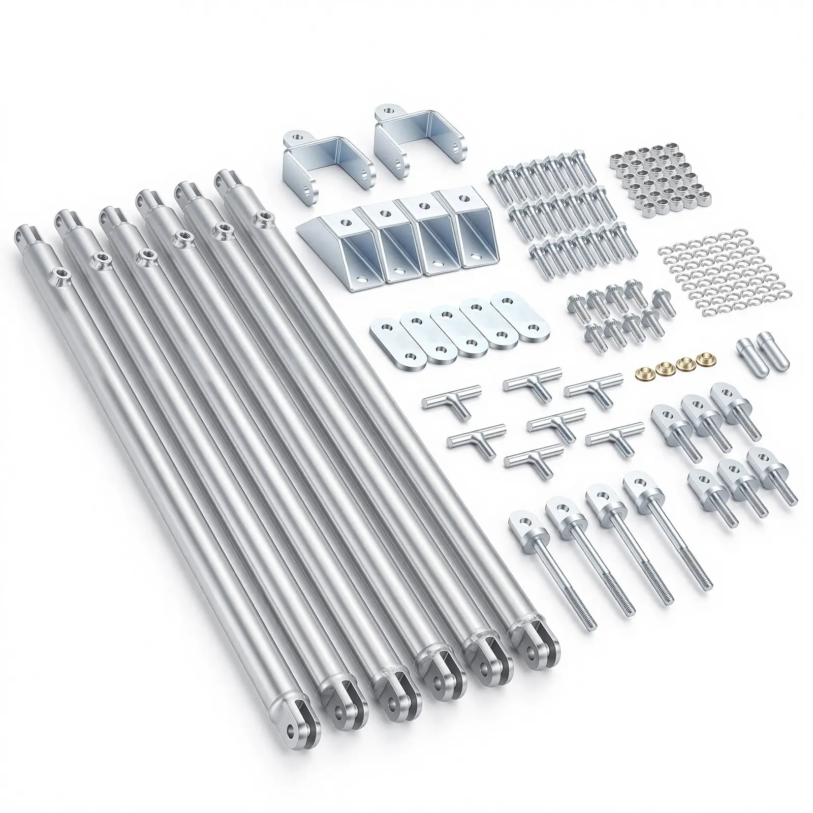VEVOR JT's Strong Arm Steel Solid Metal Triangular Shape RV Stabilizer Kit 191023, Fits 5th Wheel RV & Travel Trailer, Telescopic System Compatible, Reduces Chassis Movement, Easy Bolt-On Installation, Rod-Based