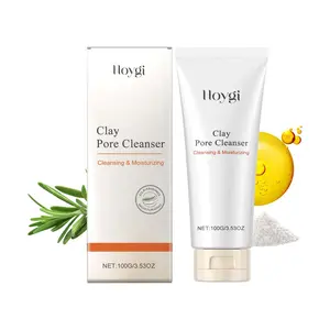 Hoygi Clay Pore Cleansing Moisturizer - Oil-Control Gentle Face Wash, Non-Tightening Brightening for All Skin Types