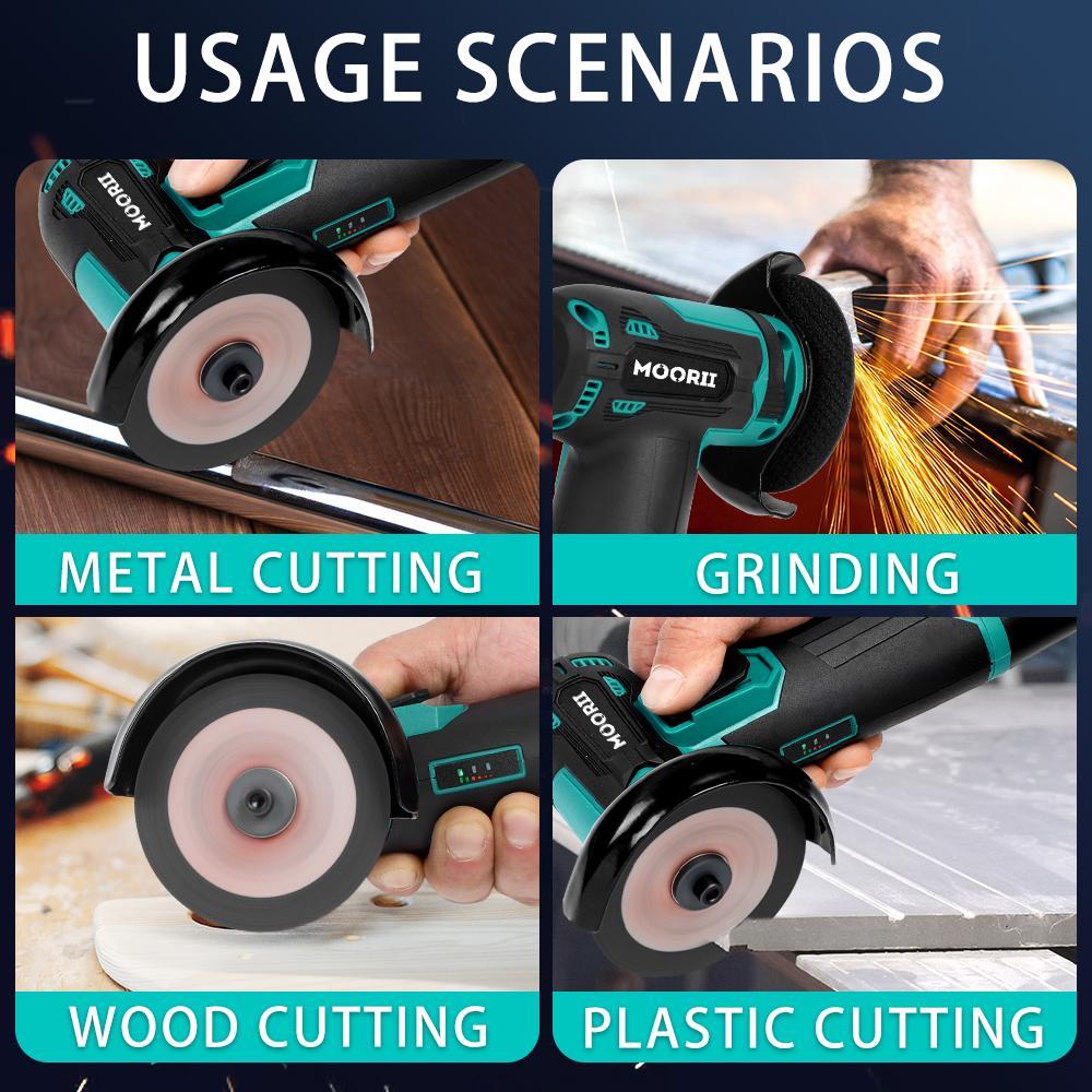 12V Mini Angle Grinder, 1 Set Multi-purpose Rechargeable Grinding Tool, Polishing Grinding Machine for Cutting, Diamond Cordless Power Tools, Tools and Gadgets