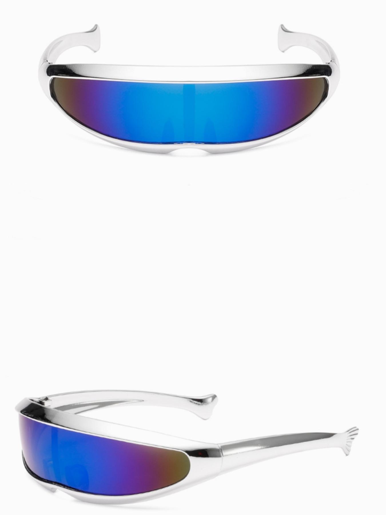 【1pay】Future-Ready Metallic Narrow-Frame Sunglasses | Bold Y2K Style Shades (Size runs small, please check size chart before ordering)