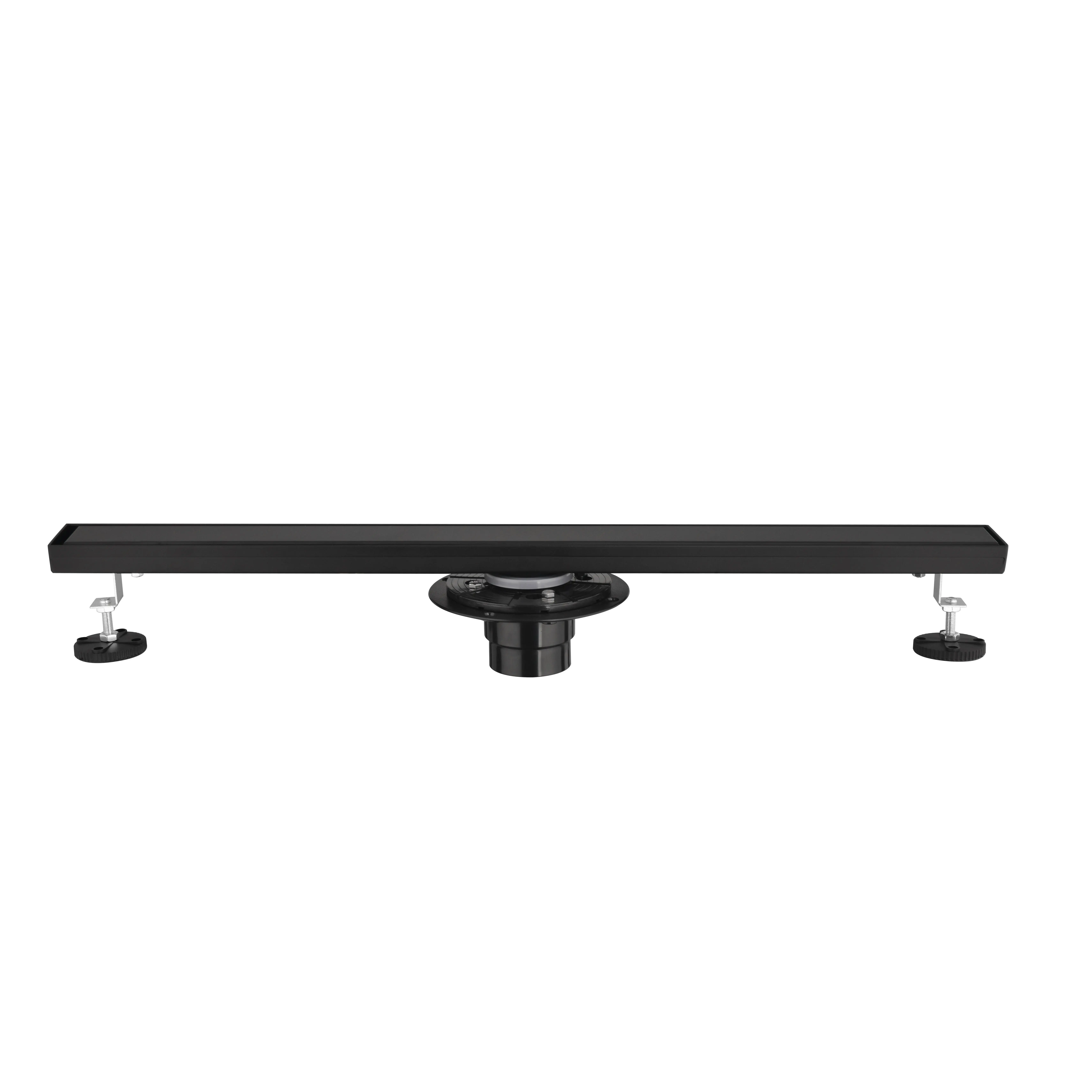 ARCH 30 Inch Linear Shower Drain with Removable Cover, 304 Stainless Steel Bathroom Floor Drain with Hair Strainer and Leveling Feet, Flange, Brushed Finish, for Walk-in Shower, Wet Room, Tile Floor, Easy to Clean, Bathroom Shower Door for Bathtub