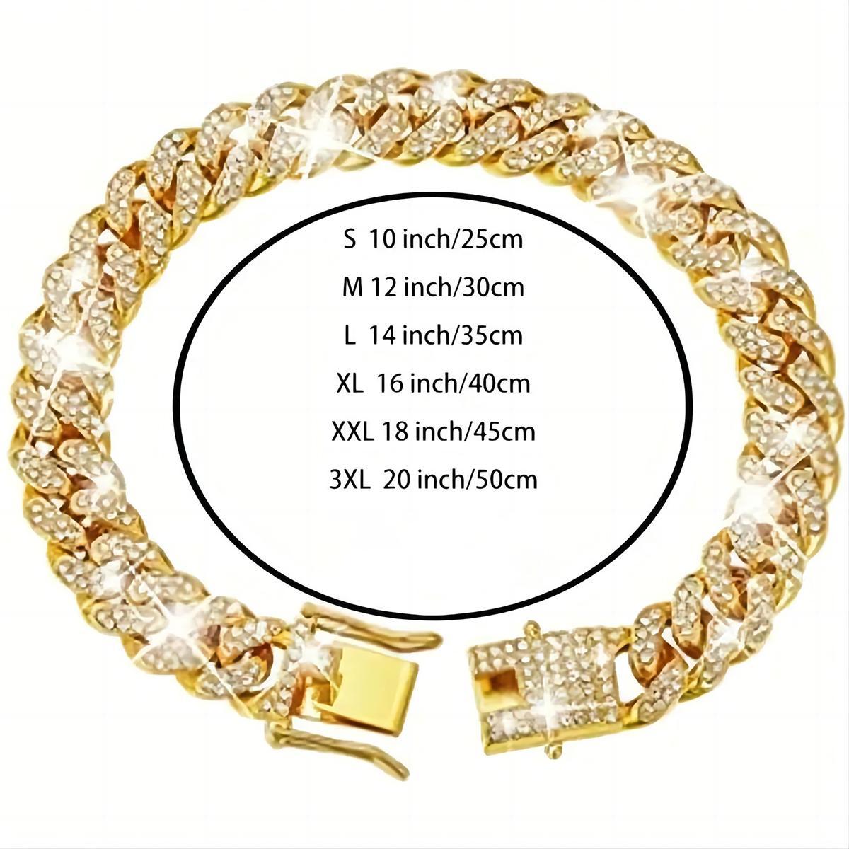 Rhinestone Decorated Dog Chain Collar, 1pc Dog Necklace, Pet Jewelry Accessories Suitable for Small, Medium, and Large Dogs and Cats