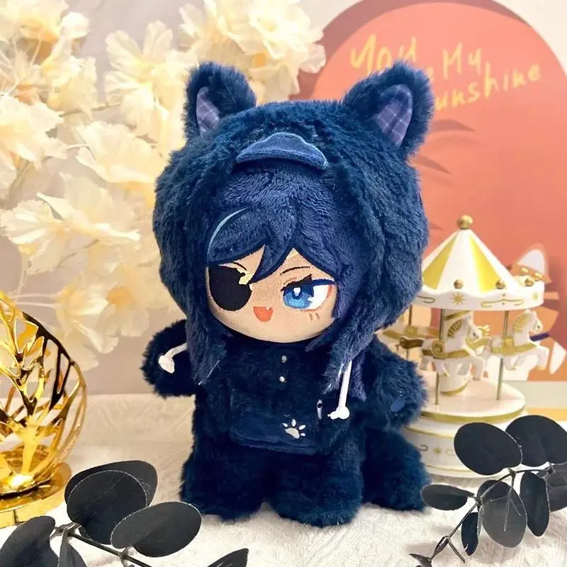 20cm New Anime Games Genshin Impact Kaeya Flins Durin Lyney Citlali cotton doll clothes ACGN cute stuffedtoy Dress up doll