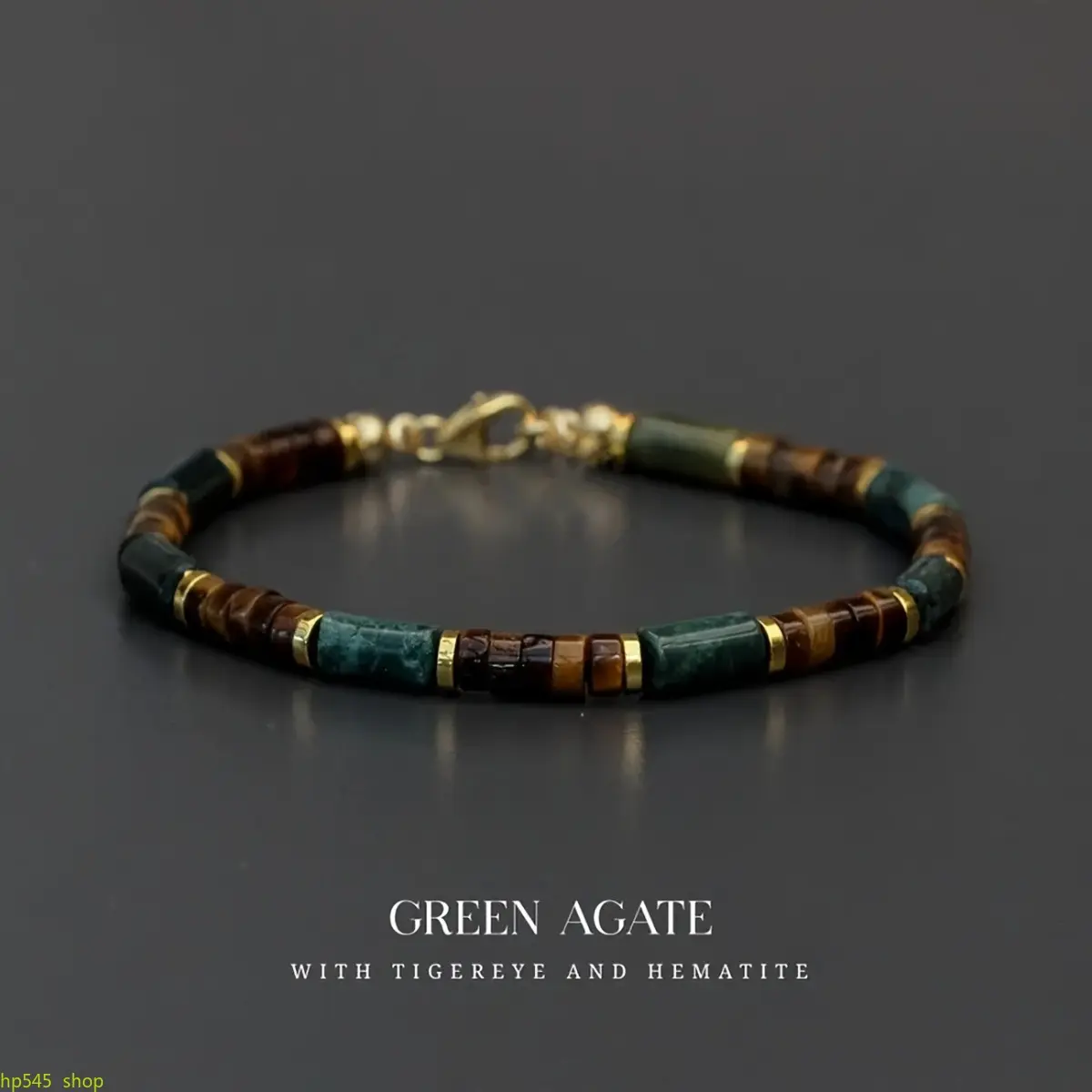 Natural Gemstone Lapis Lazuli & Tiger's Eye Cylinder Beaded Bracelet - Blue Lapis Bracelets & Bangles with Spacer Beads, Lobster Clasp, Extension Chain, Stackable Boho Wrist Charm for Daily Wear, Gifting, Bead Work Bracelets & Bangles, Colored Stone Brace