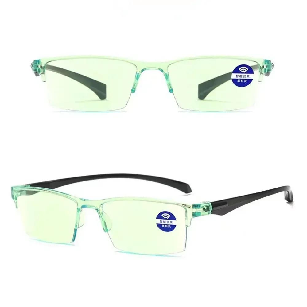 Smart Automatic Zoom Reading Glasses Anti Blue Ray Eyeglasses Autofocus Power Half-Rim Near Far Computer Glasses jewelry set