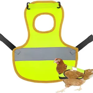 Chicken Saddle Guard Reflective Vest, Adjustable Protective Apron for Chicken Duck Goose, Anti Strung Back Featherguard