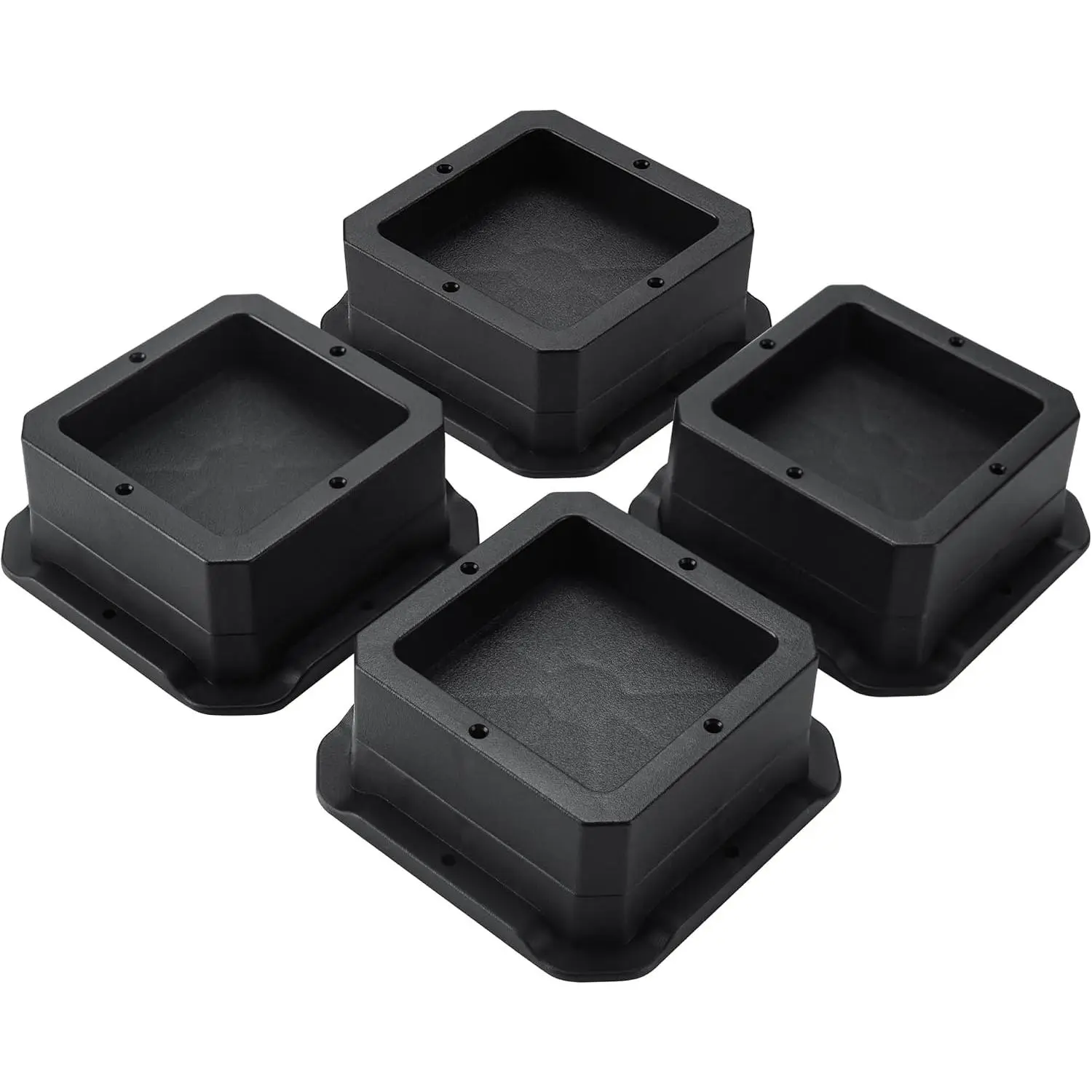 Bed Risers 1 Inch | Heavy Duty Furniture Risers, 2,000 lb, Bottom Anti-Slip Strips Improve Stability, Sofas, Chairs and Tables, 4 Pack