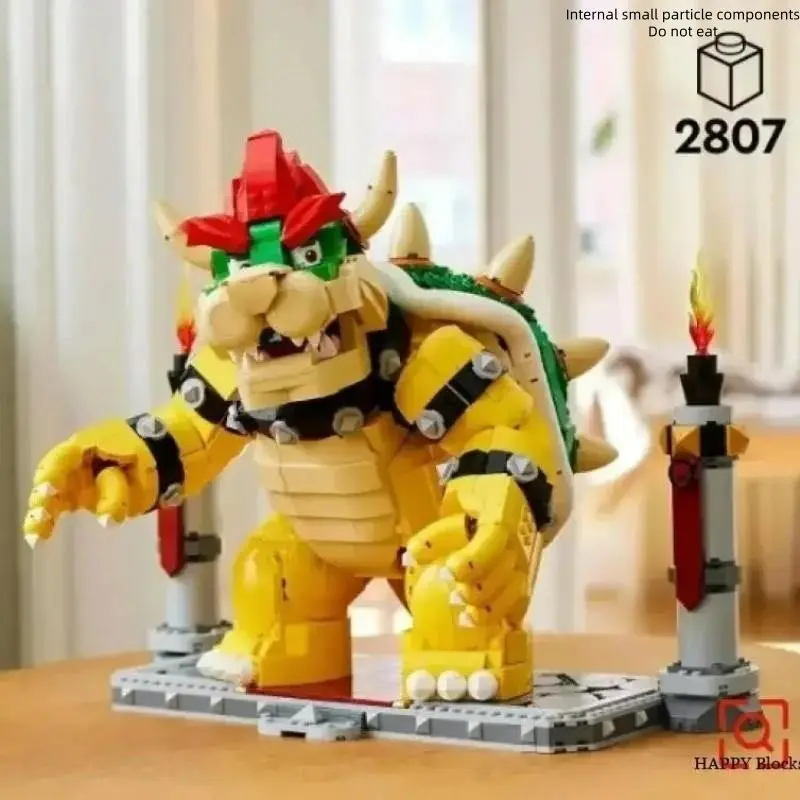 NEW IN STOCK 2807PCS The Mighty Bowsered Building Blocks Bricks MOC Toys for Boys Girls Compatible 71411 Birthday Christmas Gift