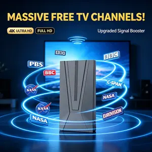 Digital TV Antenna for Smart TV Indoor, 2026 HD Antenna with Strong Magnetic Base, 360° Long Range Reception, Easy Installation