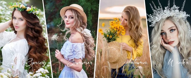 Beauty 6 Pcs 22 Inch Clip in Hair Extensions Wig Pieces for Women Natural Brown Mix Blonde Extensions 13-clip Hair Extension Sheet High-temperature Silk Chemical Fiber Water Wave Sheet Heavy-duty Mesh Hairpieces Hair Extensions Clip for Christmas Gift