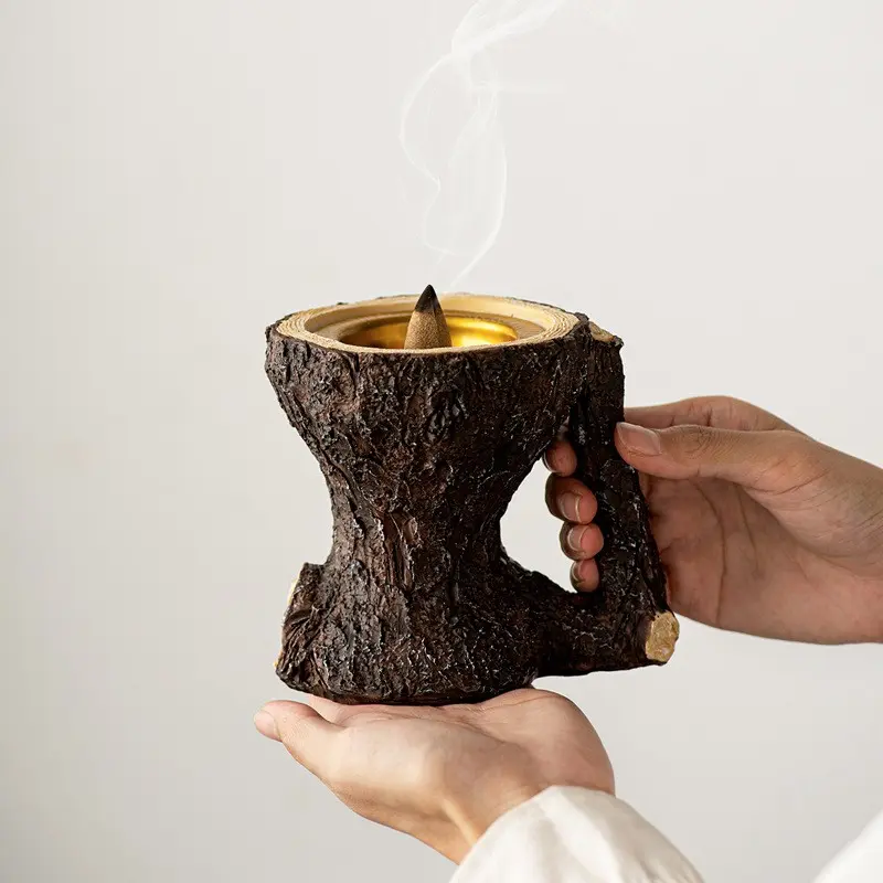 Mediterranean Style Resin Incense Holder, Unique Aroma Burner with Stable Base, Calming Home Fragrance, Middle Eastern Burner for Yoga & Meditation, Cultural Desktop Decor