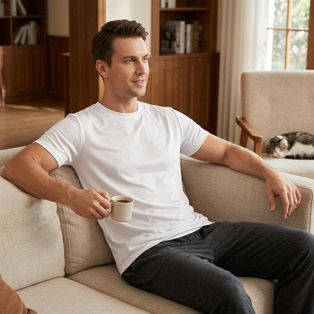 Men's 5-Pack Lightweight Athletic T-Shirts - Quick Dry Breathable Performance Gym Workout Running Tops - Sport Training Crewneck Tees Jogging, Sports Base Layer for Comfort & Mobility