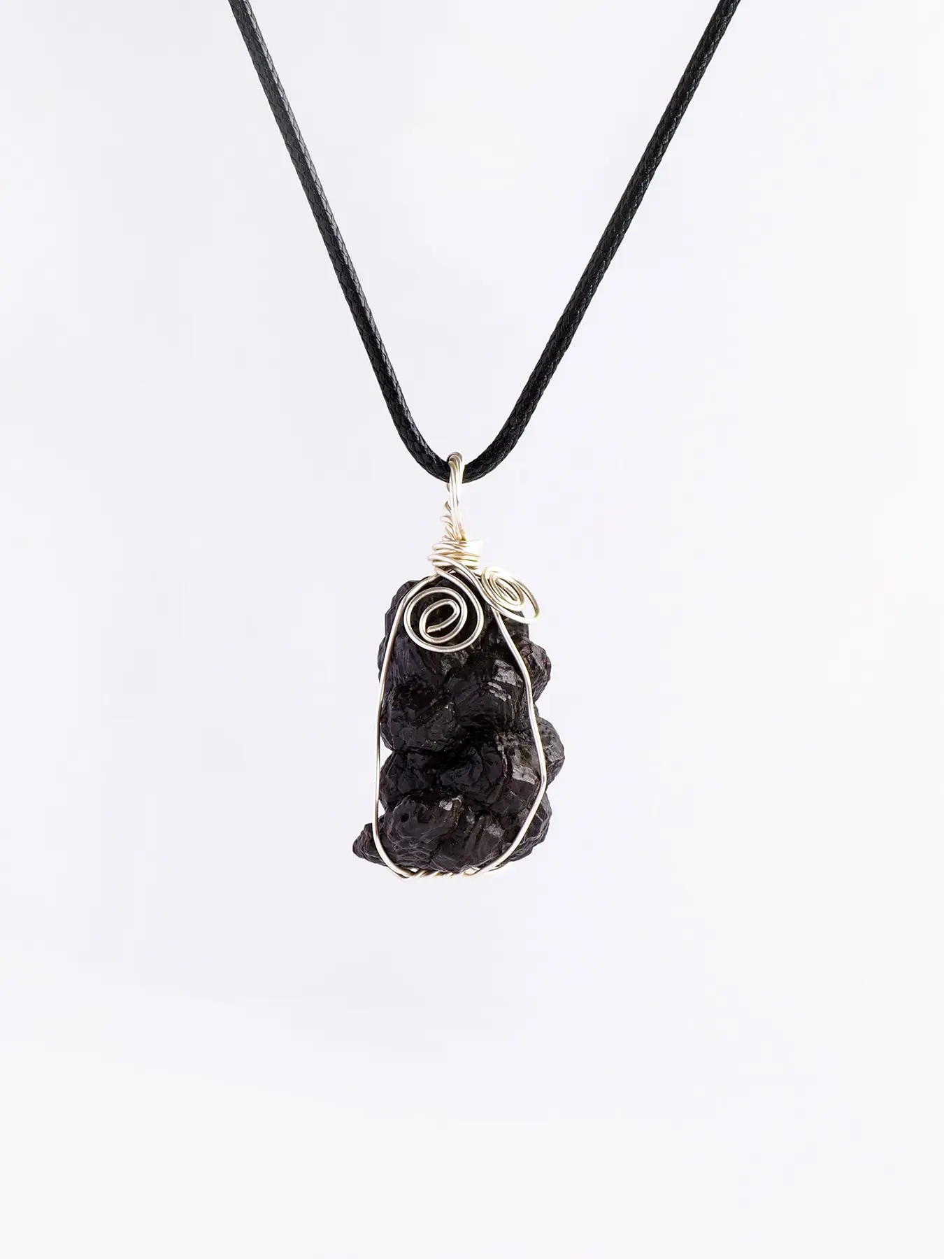 High-Quality Natural Crystal Prophecy Stone Necklace, Adjustable Irregular Meteorite Pendant, Ideal for Crystal Collectors and Birthday Gifts