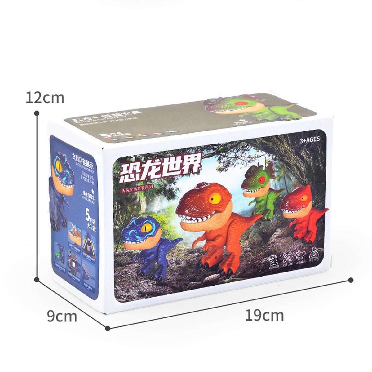 creative toy 5-in-1 set, detachable simulation dinosaur model toy