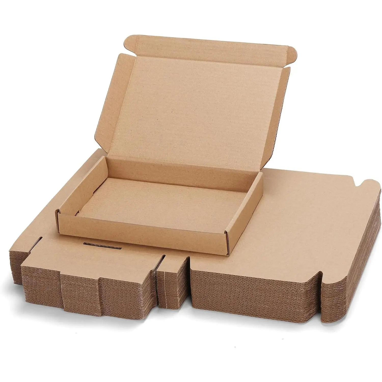 25 Pack 7x5x1 inch Small Shipping Boxes, Brown Mailing Boxes | Tuck Top, Quick Fold, Easy Assemble, Shape Well, Single Corrugated, DIY Cardboard, Card Shipping, Small Business Packaging