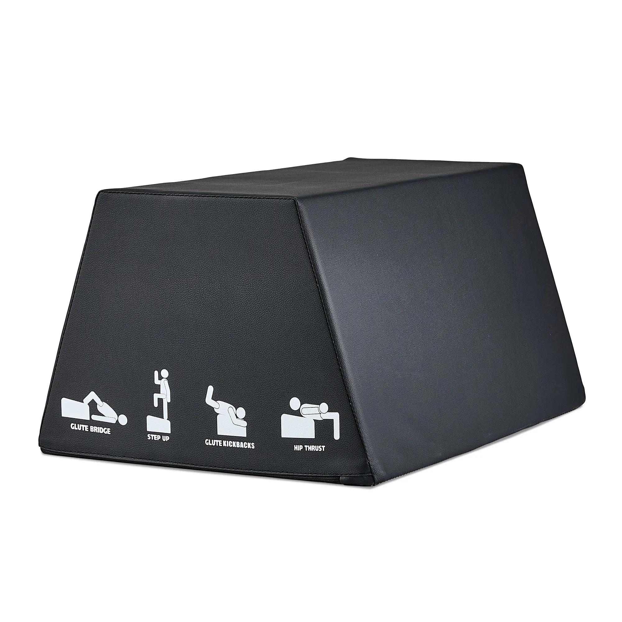 Hip Thrust Bench for Home Gym, Glute Bridge Box with Anti-slip Bottom, Multi-Use Butt Workout Bench for Hip Thrusts, Step Ups & Box Jumps