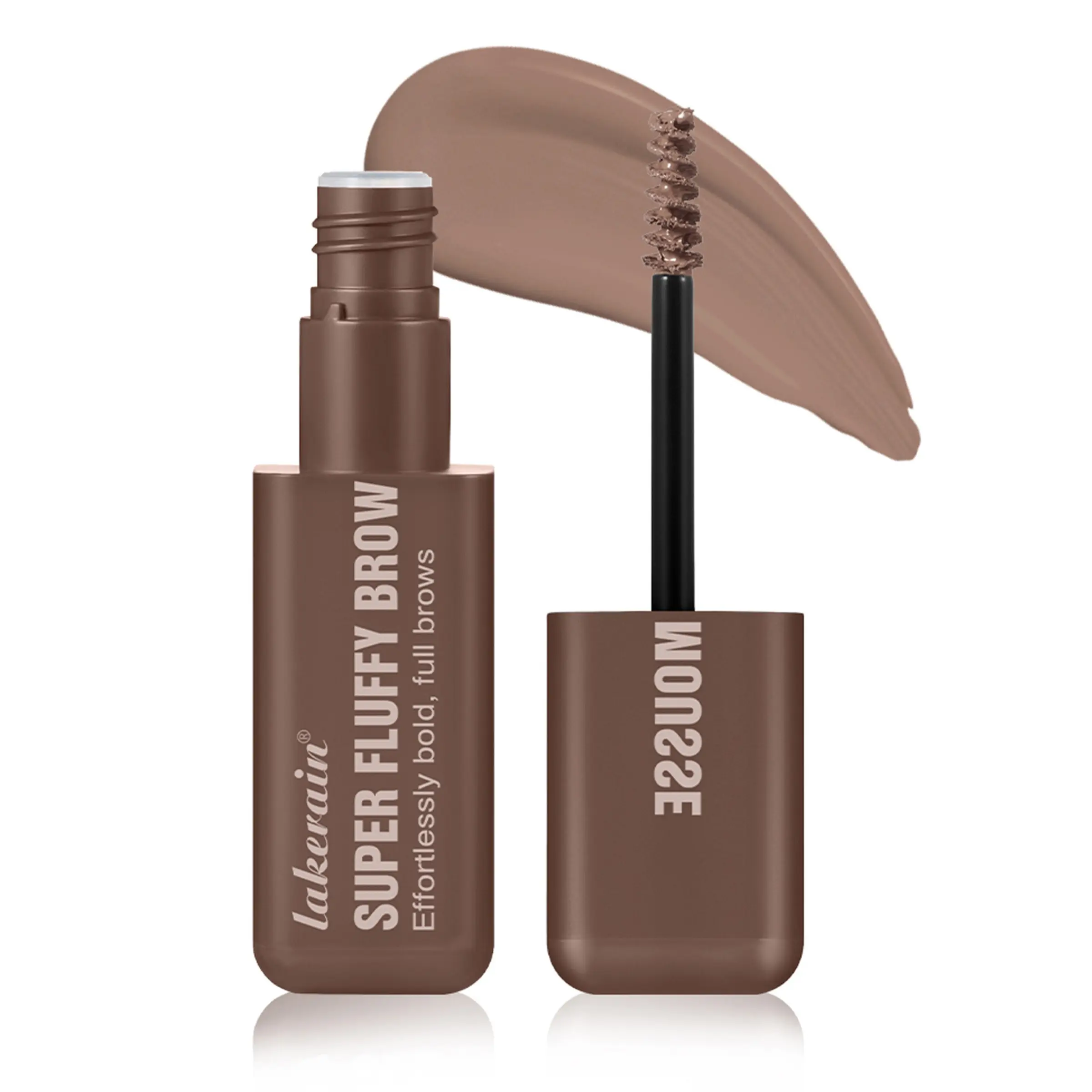 Lakerain Super Fluffy Brow Mousse Waterproof Tinted Eyebrow Gel Long Lasting Natural Full Feathery Brow Tattoo Cream 4 Shades Soft Brown Black Brown Deep Brown Blonde Makeup