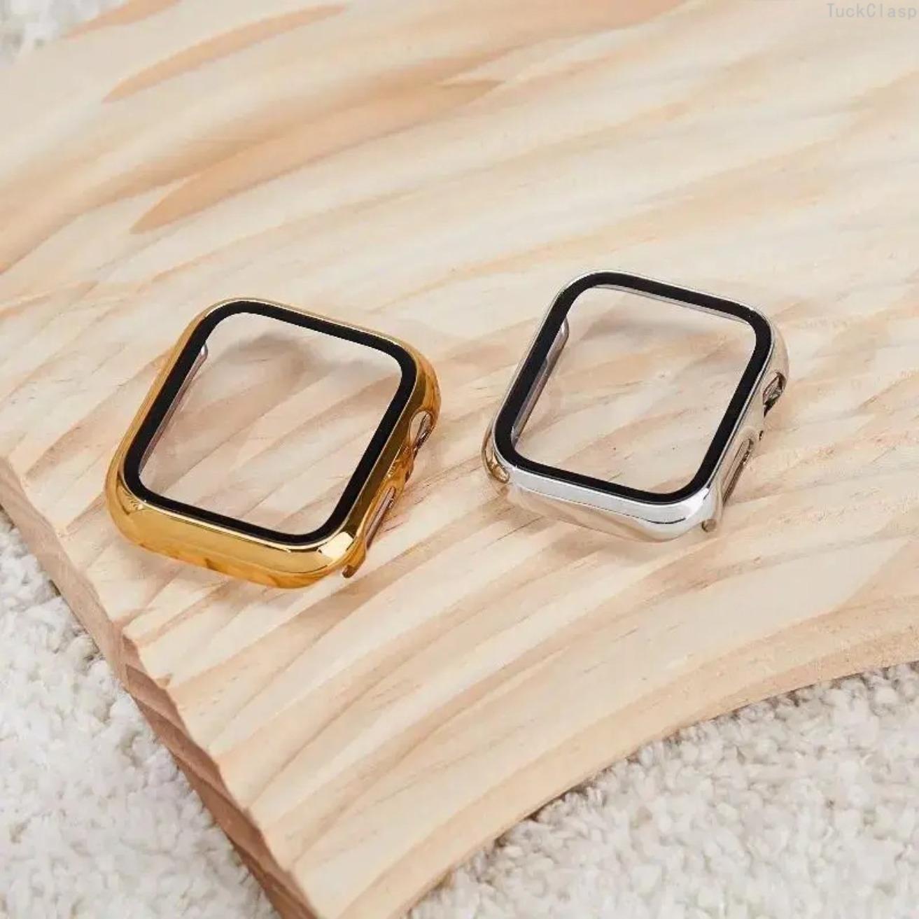 2026 New Apple Watch PC Case with Screen Protector, Slim Protective Cover for 40–49mm, Gold & Silver, Lightweight Durable Protection for Everyday & Spring Wear 2026 New Apple Watch PC Case with Screen Protector, Slim Protective Cover for 40–49mm, Gold & Silver, Lightweight Durable Protection for Everyday & Spring Wear