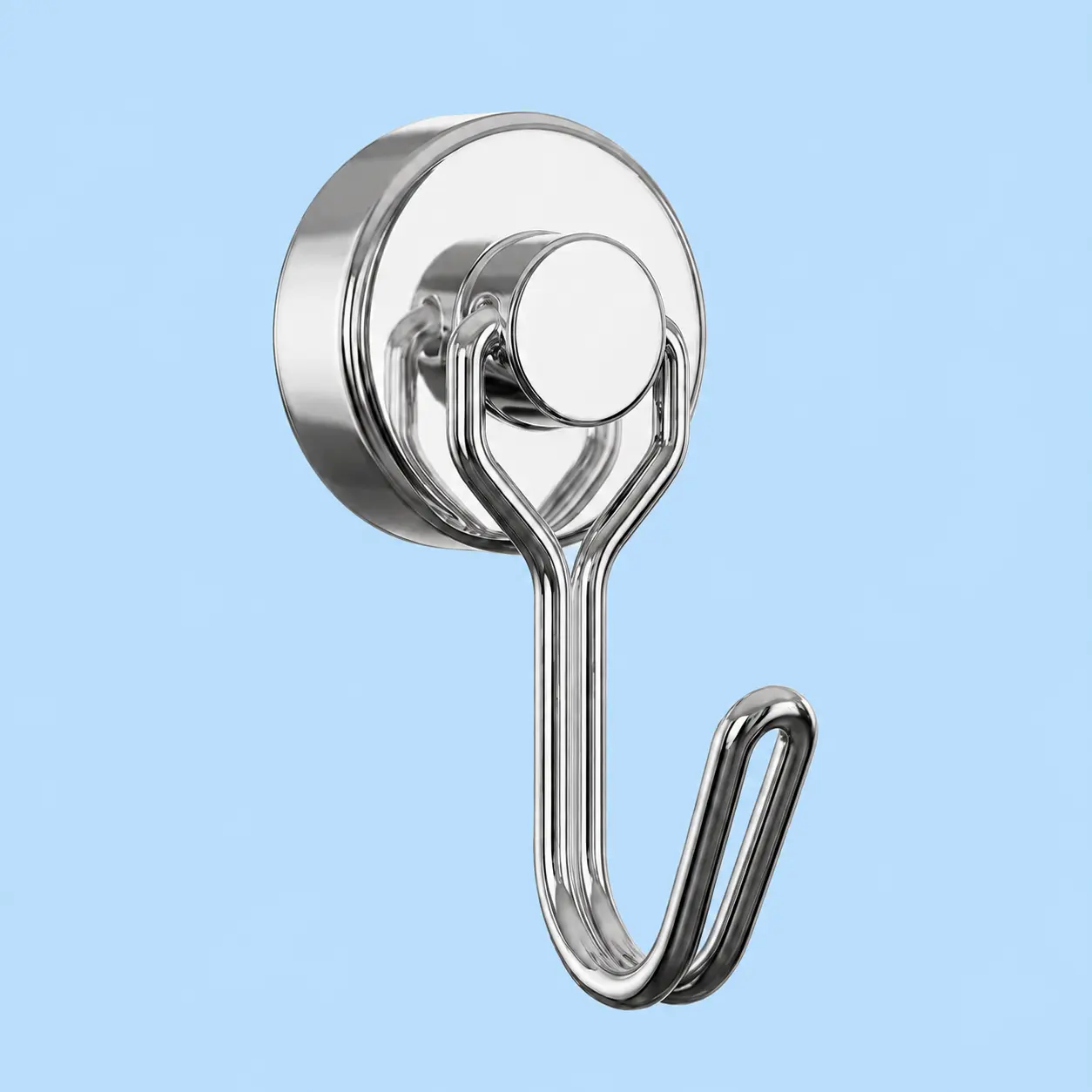 1PC Magnetic Wall Hook with 360 °   Rotation, Strong Removable Kitchen Hanger for Fridge, Metal Cabinet, Range Hood, Towels, Utensils and Keys