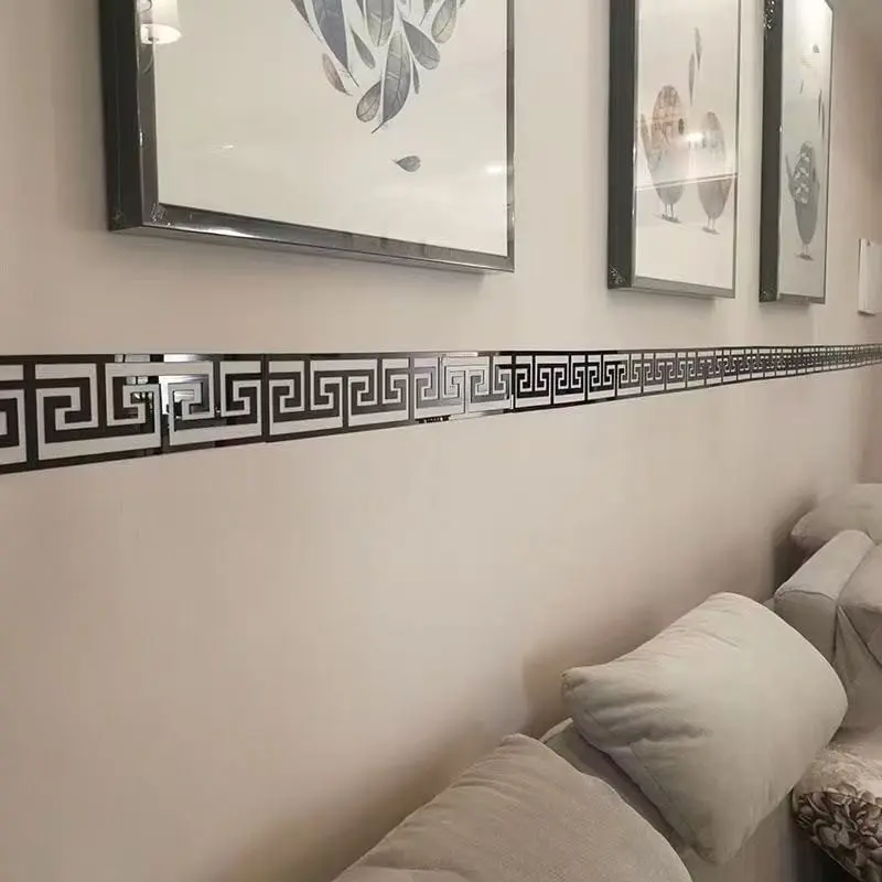 50pcs Acrylic Mirror Wall Stickers, DIY Free Combination, Wall Background Decor, Enhance Atmosphere, Wall Trim Decoration
