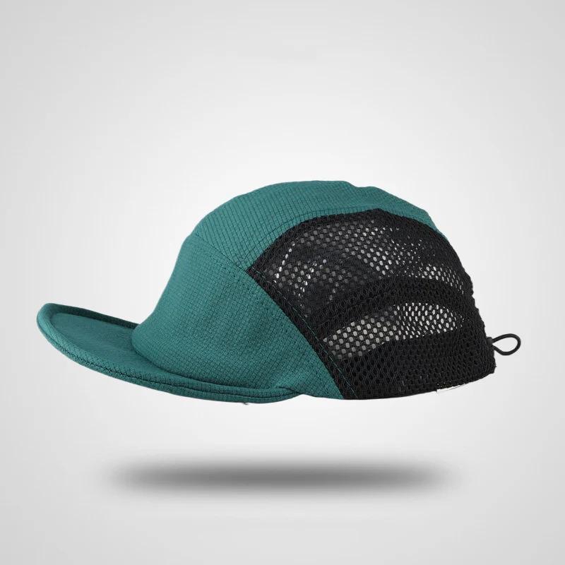 Korean Style Quick-dry Mesh Baseball Caps Men Women Soft Short Brim Breathable Snapback 5 Panel Hat Outdoor Camping Fishing Hats