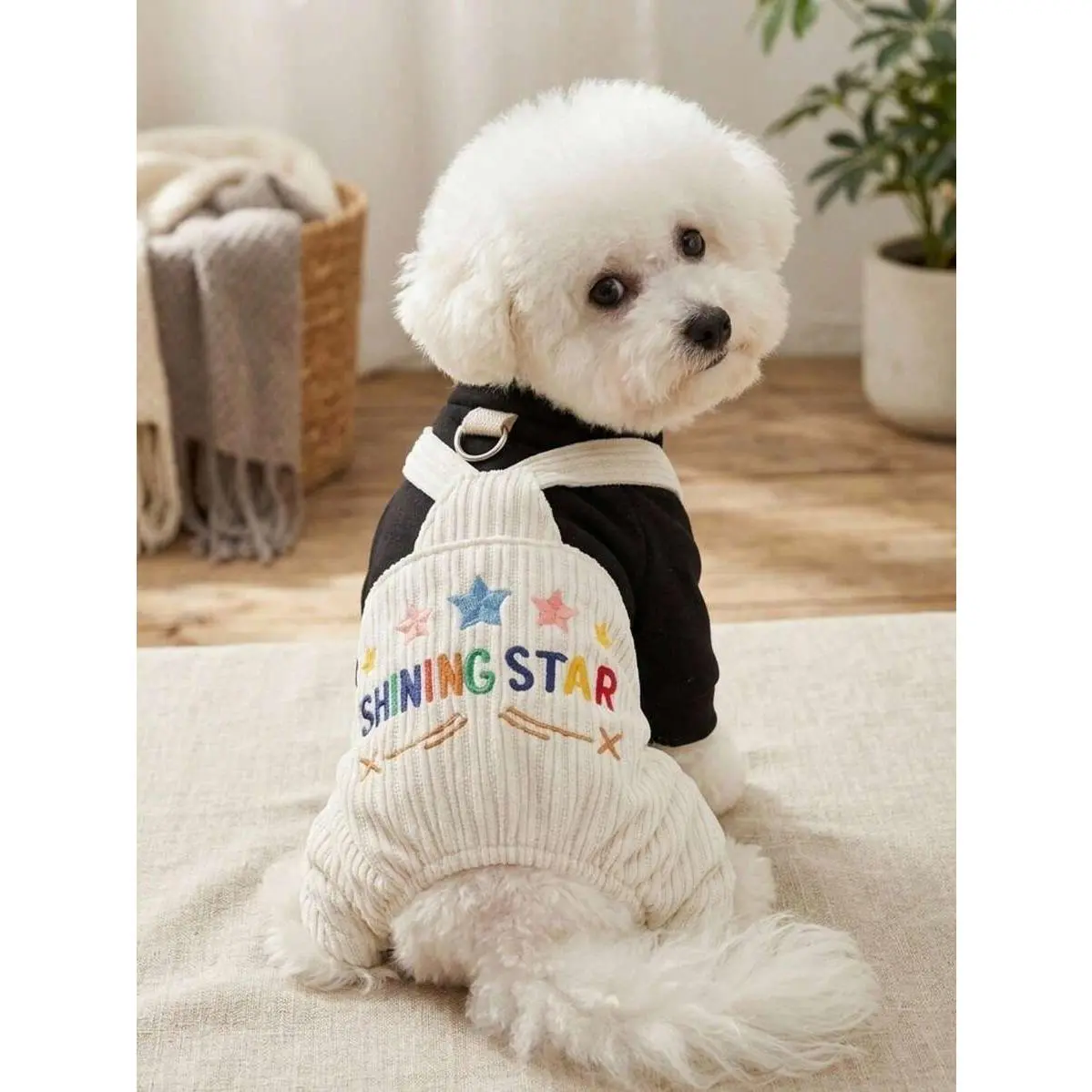 PETSIN 1pc Pet Workwear Overalls, Cat And Dog Universal Clothes, Casual And Comfortable Dress, Suitable For Small Dogs To Wear Daily
