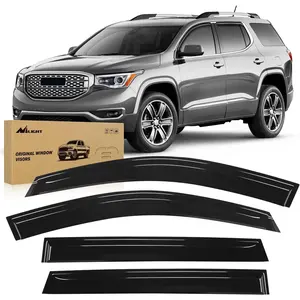 Nilight Window Rain Guards for GMC Terrain 2010 2011 2012 2013 2014 2015 2016 2017 Window Deflectors, Tape-on Vent Window Visors-4 Pieces Car Cover Auto Accessories Vehicle dealsforyoudays
